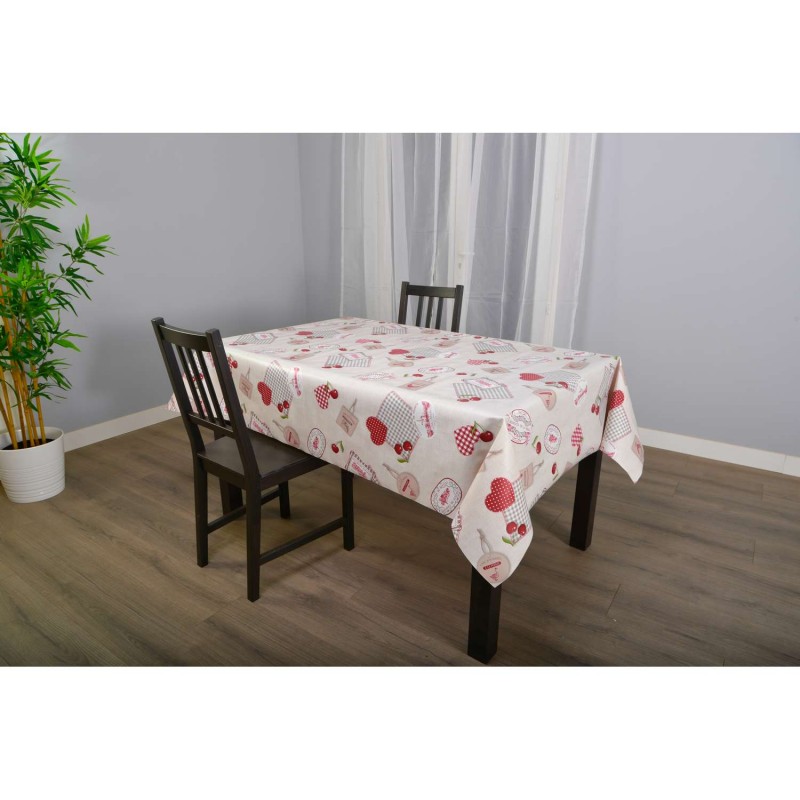 Nappe Campagne Beige Rectangulaire 140x250 cm Esprit Champêtre Élégant