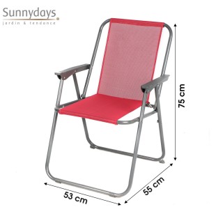 Chaise de camping pliable - Fuchsia