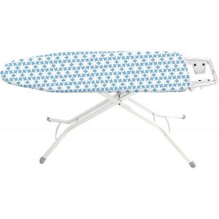 Housse de table à repasser - Longueur 160 cm x 41 cm - Bleu et blanc
