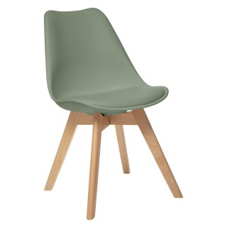 Lot de 4 chaises design scandinave Baya - Vert