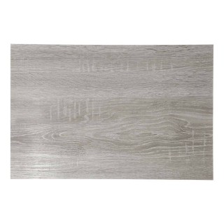 Set de table rectangulaire Bois gris - 45 x 30 cm - Gris