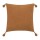 Coussin de chaise brodé rectangulaire Starke - 40 x 40 cm - Cannelle