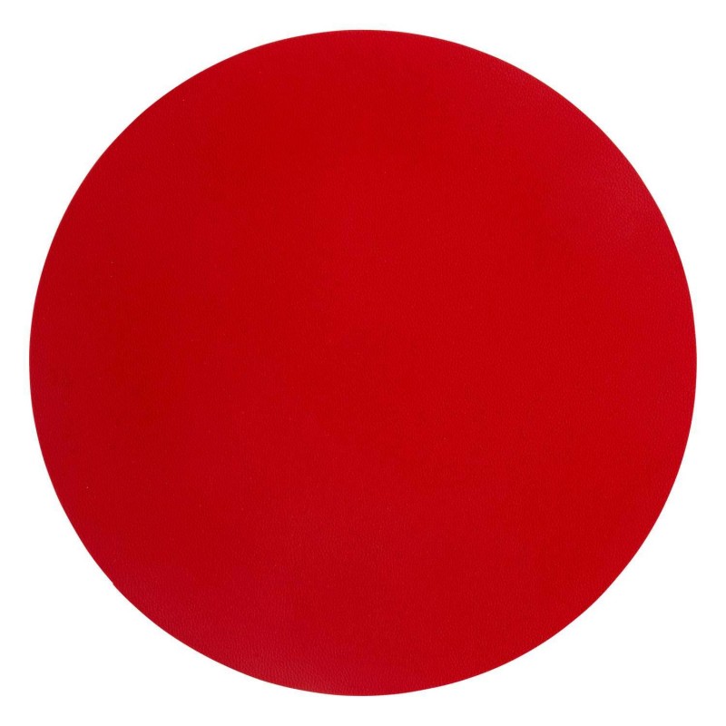Set de table rond Okaloo - Diam 38 cm - Rouge