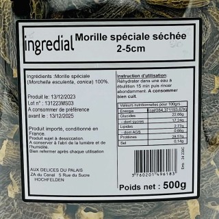 Morille spéciale (2 - 5cm) - Pot 500g