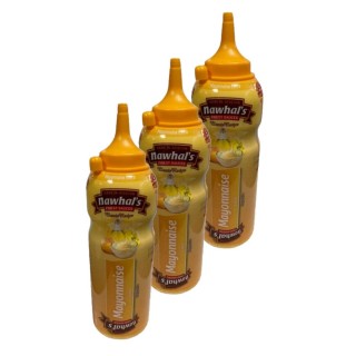 Lot 3x Sauce mayonnaise extra - Bouteille 500ml