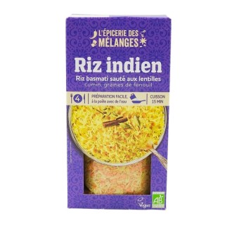 Lot 12x Riz et lentilles à l'indienne BIO - Boîte 250g