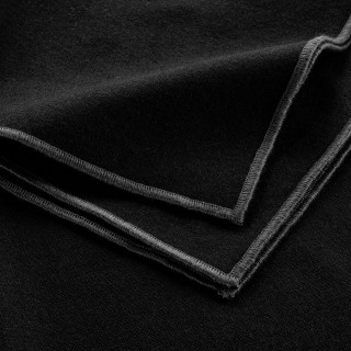 Lot de 3 serviettes de table en coton recyclé Anaïs - Noir