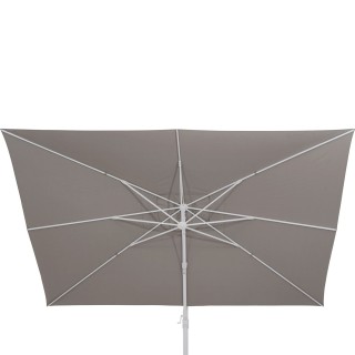 Parasol déporté rectangulaire Melhia - L. 400 x l. 300 cm - Lin