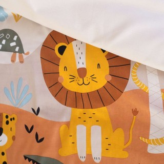 Parure de lit enfant Savane - 100% coton 57 fils/cm² - 140 x 200 cm