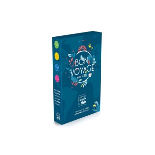 Lot 3x Coffret thé Bon Voyage Gourmand - 4 parfums 20 sachets - Coffret 40g