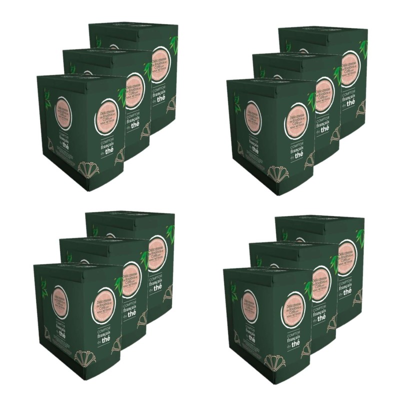 Lot 12x Délicatesse de Rooibos & café par Nina Métayer - 20 sachets - Boîte 40g