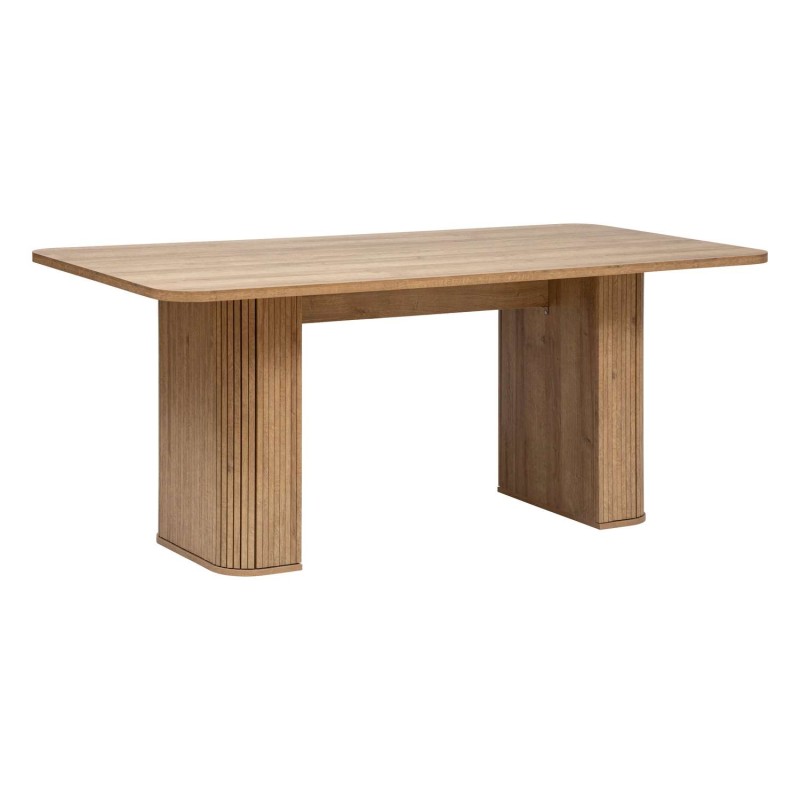 Table à manger Colva pour 6 personnes en bois - Marron