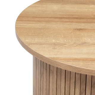 Table à café Colva en bois Diam 60 cm - Marron