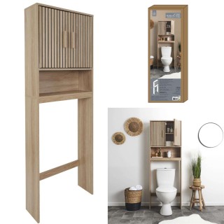 Meuble dessus WC Saulk en bois - Marron