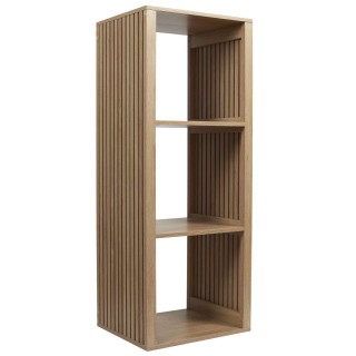 Etagère de rangement 3 cases Saulk en bois - Marron