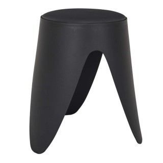 Tabouret d'appoint empilable Emma - Noir