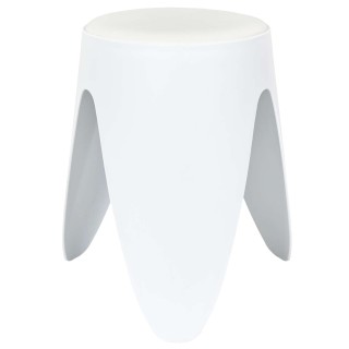 Tabouret d'appoint empilable Emma - Blanc