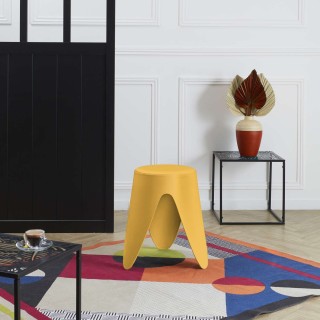 Tabouret d'appoint empilable Emma - Jaune