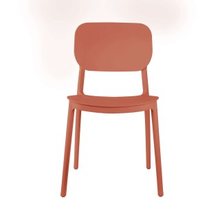 Lot de 2 chaises design Cheer - Terracotta