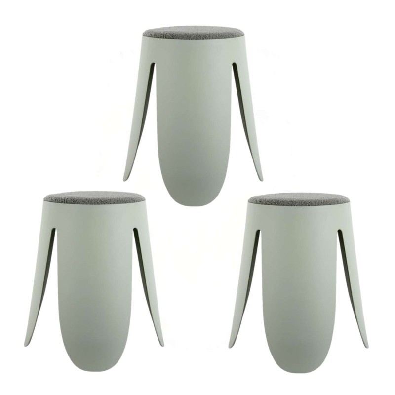 Lot de 3 tabourets Keystone - Jade