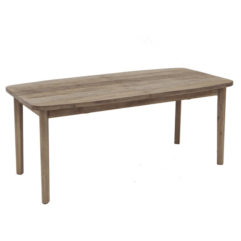 Table à manger extensible Banila en bois pour 6 à 10 personnes - Marron