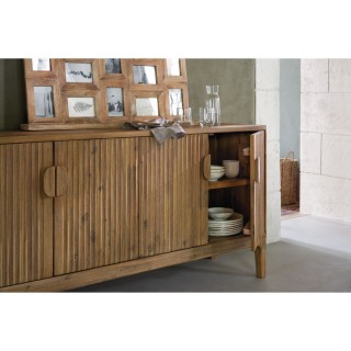 Buffet 4 portes Sabor en bois - Marron