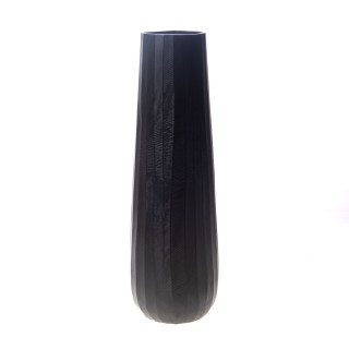 Vase Taos en aluminium - H. 51 cm - Noir