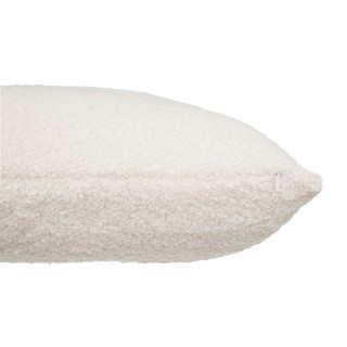 Coussin déhoussable Snowy - Bouclette unie - 40 x 40 cm - Ivoire