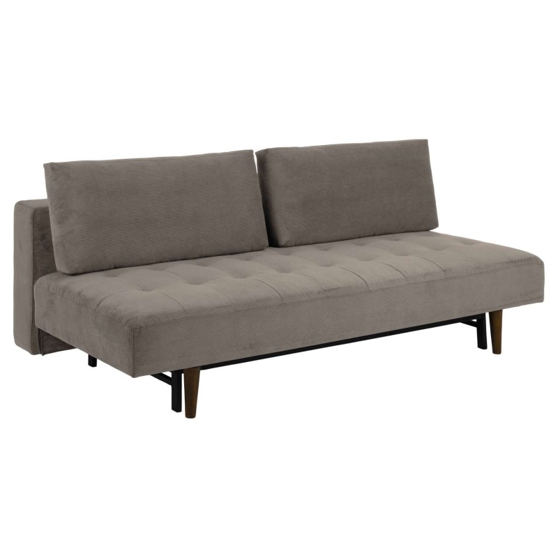 Canapé convertible Blain - 3 places - Marron