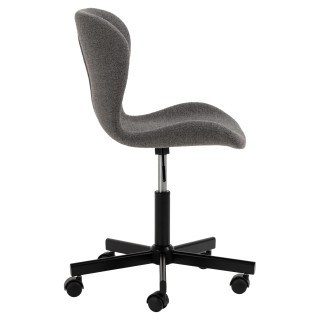 Chaise de bureau à roulettes Bénédicte - Gris