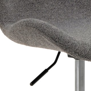 Chaise de bureau à roulettes Bénédicte - Gris