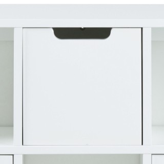 Etagère murale 6 cases Soren en bois - Blanc