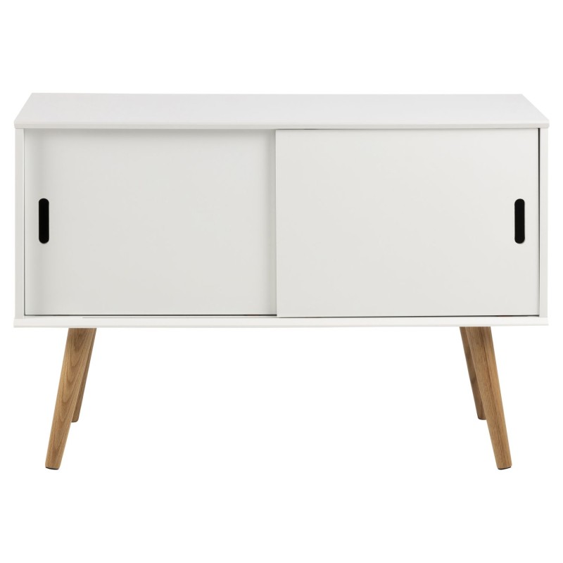 Buffet 2 portes Bertille en bois - Blanc