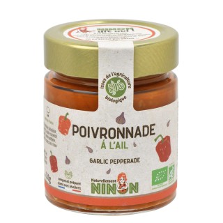 Lot 3x Poivronnade à l’ail BIO - Pot 130g