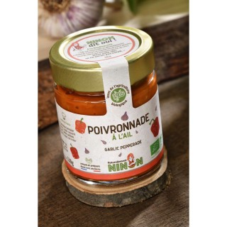 Lot 3x Poivronnade à l’ail BIO - Pot 130g