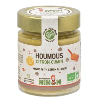 Lot 6x Houmous citron cumin BIO - Pot 130g