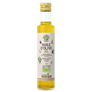 Lot 6x Huile d’olive extra vierge ail BIO - Bouteille 250ml