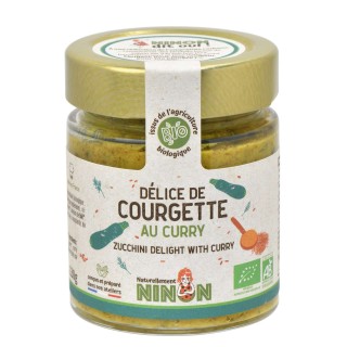 Lot 12x Délice de courgette au curry BIO - Pot 130g