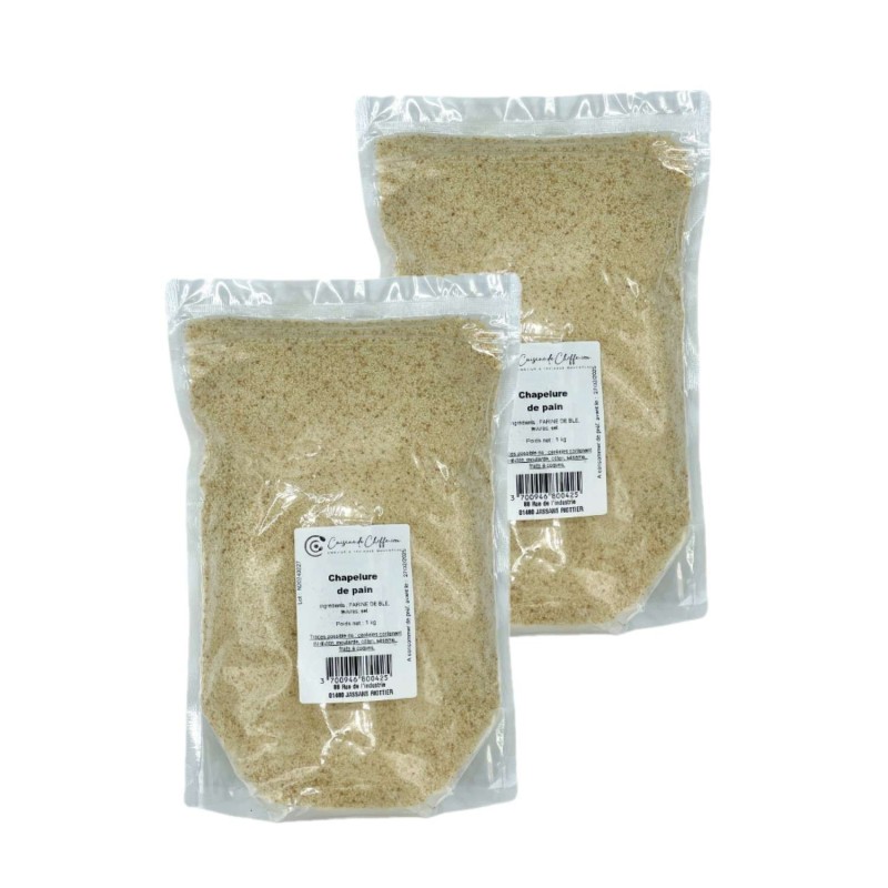 Lot 2x Chapelure pain - Sachet 1kg