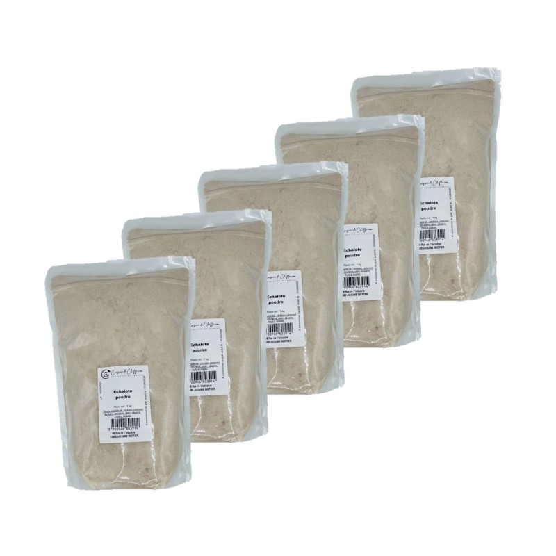 Lot 5x Echalote poudre - Sachet 1kg