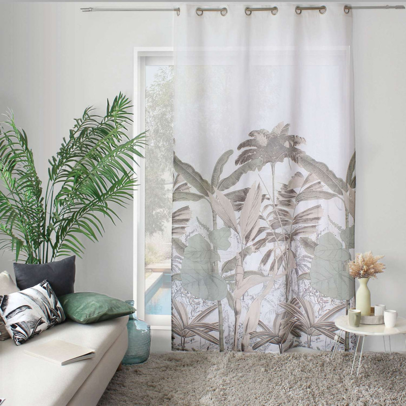 Rideau Milano motifs jungle - 140 x 240 cm - Multicolore