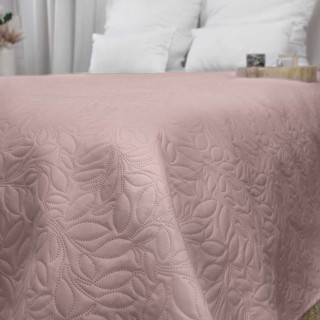 Couvre-lit à dessin floral - 240 x 220 cm - Rose