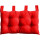 Tête de lit coussin Panama à suspendre - 70 x 45 cm - Rouge