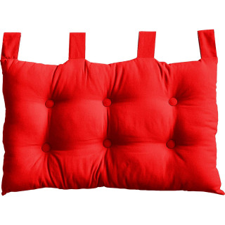 Tête de lit coussin Panama à suspendre - 70 x 45 cm - Rouge