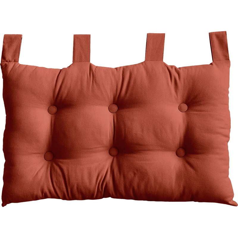 Tête de lit coussin Panama à suspendre - 70 x 45 cm - Terre cuite