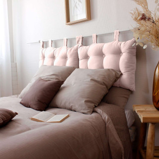 Tête de lit coussin Panama à suspendre - 70 x 45 cm - Vieux rose