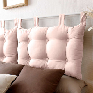 Tête de lit coussin Panama à suspendre - 70 x 45 cm - Vieux rose