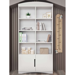 Bibliothèque double Classic - Kocot Kids - L. 90 x H. 188,2 cm - Blanc