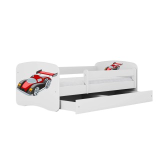 Lit Babydreams Voiture de course avec tiroir - Kocot Kids - 70 x 140 cm - Blanc