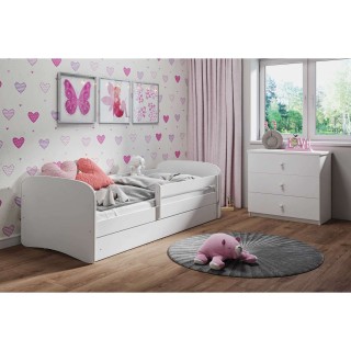 Lit Babydreams avec matelas et tiroir - Kocot Kids - 70 x 140 cm - Blanc